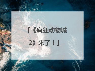 《疯狂动物城2》来了！