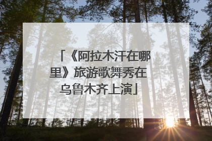 《阿拉木汗在哪里》旅游歌舞秀在乌鲁木齐上演