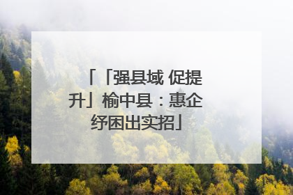 「强县域 促提升」榆中县：惠企纾困出实招