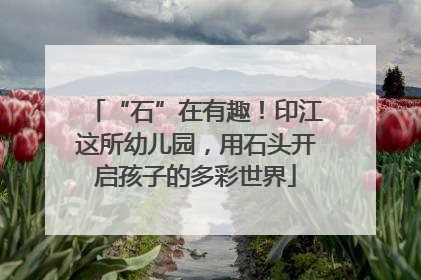 “石”在有趣！印江这所幼儿园，用石头开启孩子的多彩世界