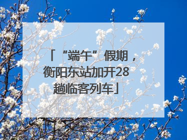 “端午”假期，衡阳东站加开28趟临客列车