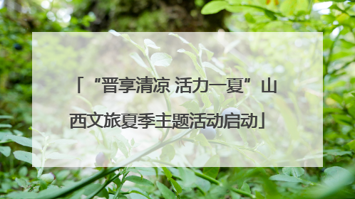 “晋享清凉 活力一夏”山西文旅夏季主题活动启动