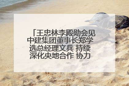 王忠林李殿勋会见中建集团董事长郑学选总经理文兵 持续深化央地合作 协力推动支点建设