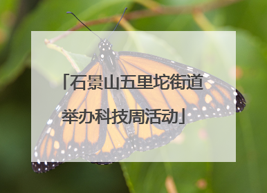 石景山五里坨街道举办科技周活动