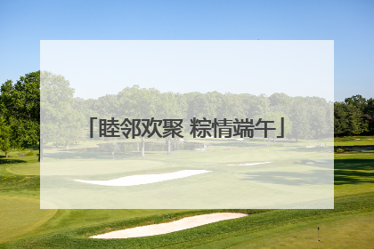 睦邻欢聚 粽情端午