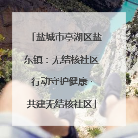 盐城市亭湖区盐东镇：无结核社区行动守护健康 ·共建无结核社区