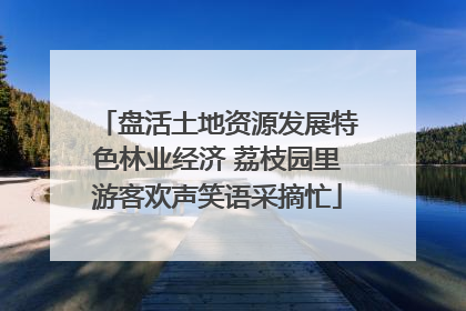 盘活土地资源发展特色林业经济 荔枝园里游客欢声笑语采摘忙