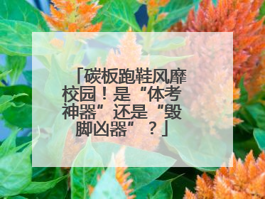 碳板跑鞋风靡校园！是“体考神器”还是“毁脚凶器”？