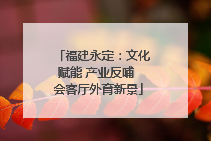 福建永定：文化赋能 产业反哺 会客厅外育新景