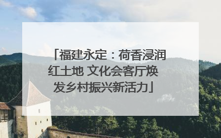 福建永定：荷香浸润红土地 文化会客厅焕发乡村振兴新活力