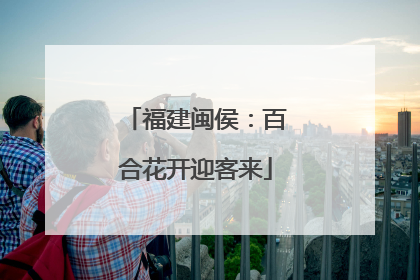 福建闽侯：百合花开迎客来