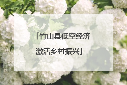 竹山县低空经济激活乡村振兴
