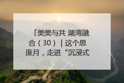 美美与共 湖湾融合（30）｜这个思廉月，走进“沉浸式”清风课堂