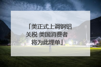 美正式上调钢铝关税 美国消费者将为此埋单