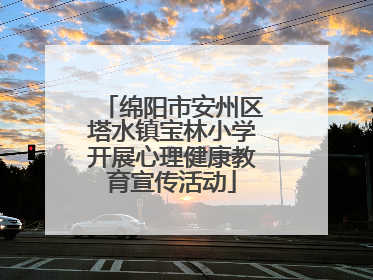 绵阳市安州区塔水镇宝林小学开展心理健康教育宣传活动