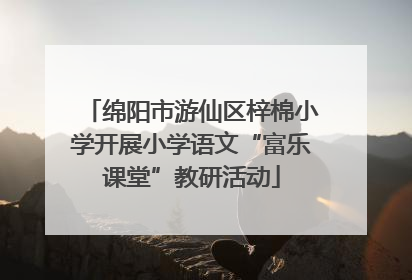 绵阳市游仙区梓棉小学开展小学语文“富乐课堂”教研活动