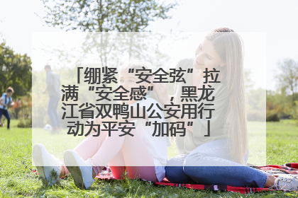 绷紧“安全弦”拉满“安全感”，黑龙江省双鸭山公安用行动为平安“加码”