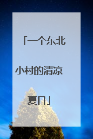 一个东北小村的清凉夏日