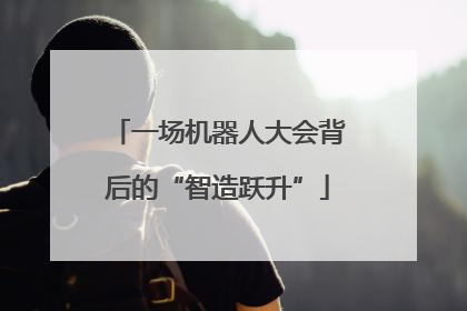 一场机器人大会背后的“智造跃升”