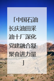 中国石油长庆油田采油十厂深化党建融合凝聚奋进力量