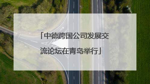 中德跨国公司发展交流论坛在青岛举行