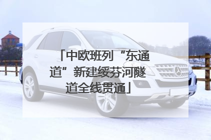 中欧班列“东通道”新建绥芬河隧道全线贯通