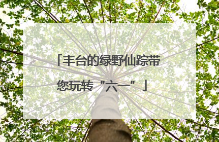 丰台的绿野仙踪带您玩转“六一”
