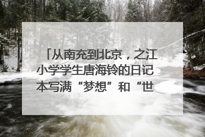 从南充到北京，之江小学学生唐海铃的日记本写满“梦想”和“世界”｜您牵挂的四川