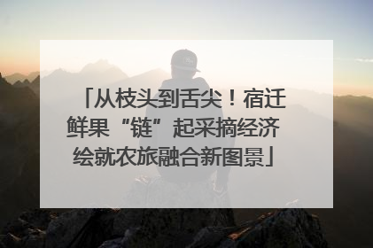 从枝头到舌尖！宿迁鲜果“链”起采摘经济绘就农旅融合新图景