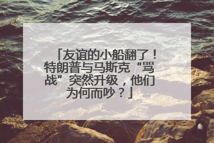 友谊的小船翻了！特朗普与马斯克“骂战”突然升级，他们为何而吵？