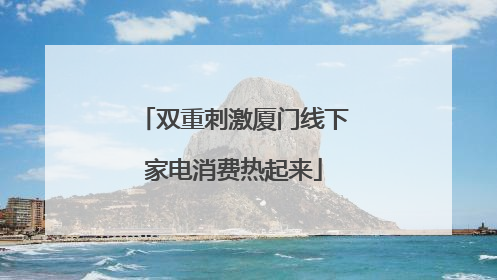 双重刺激厦门线下家电消费热起来