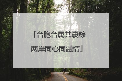 台胞台属共裹粽 两岸同心同融情