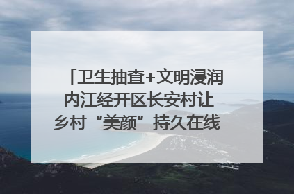 卫生抽查+文明浸润 内江经开区长安村让乡村“美颜”持久在线｜万千气象看四川
