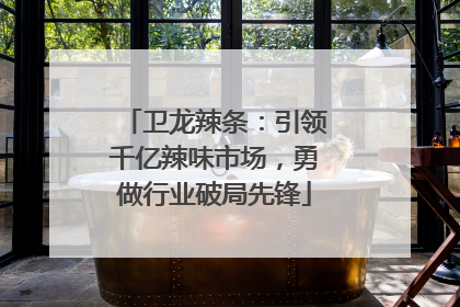 卫龙辣条：引领千亿辣味市场，勇做行业破局先锋