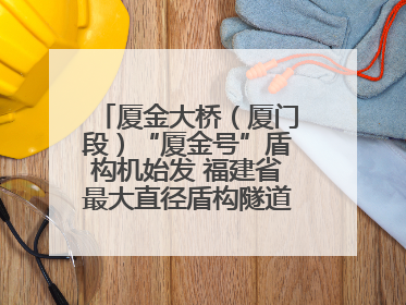 厦金大桥（厦门段）“厦金号”盾构机始发 福建省最大直径盾构隧道正式掘进