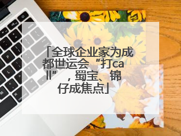 全球企业家为成都世运会“打call”，蜀宝、锦仔成焦点