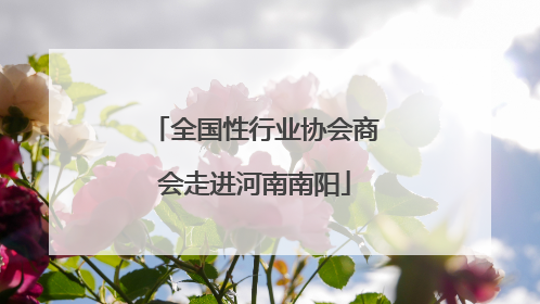 全国性行业协会商会走进河南南阳