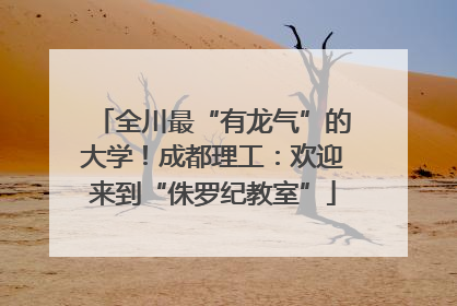 全川最“有龙气”的大学！成都理工：欢迎来到“侏罗纪教室”