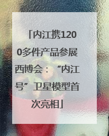 内江携1200多件产品参展西博会：“内江号”卫星模型首次亮相