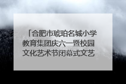 合肥市琥珀名城小学教育集团庆六一暨校园文化艺术节闭幕式文艺汇演圆满举行