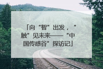 向“智”出发，“触”见未来——“中国传感谷”探访记