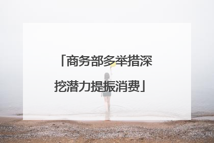商务部多举措深挖潜力提振消费