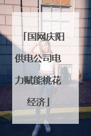 国网庆阳供电公司电力赋能桃花经济