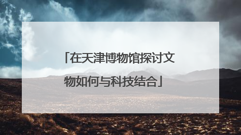 在天津博物馆探讨文物如何与科技结合
