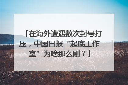 在海外遭遇数次封号打压，中国日报“起底工作室”为啥那么刚？