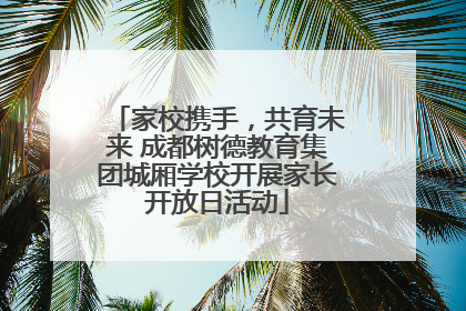 家校携手，共育未来 成都树德教育集团城厢学校开展家长开放日活动
