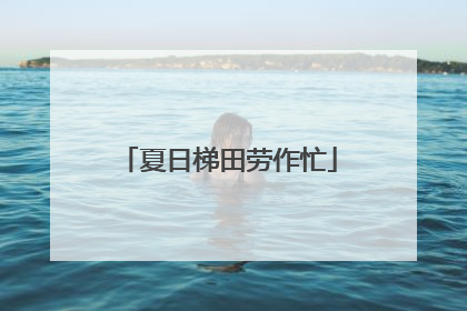 夏日梯田劳作忙