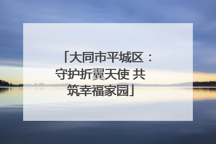 大同市平城区：守护折翼天使 共筑幸福家园
