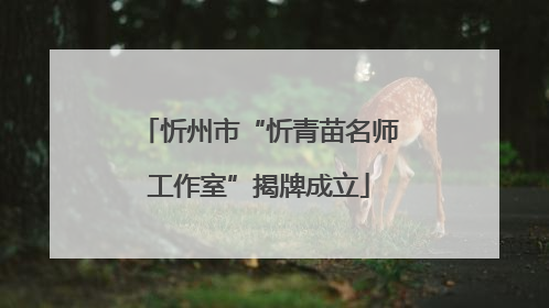 忻州市“忻青苗名师工作室”揭牌成立