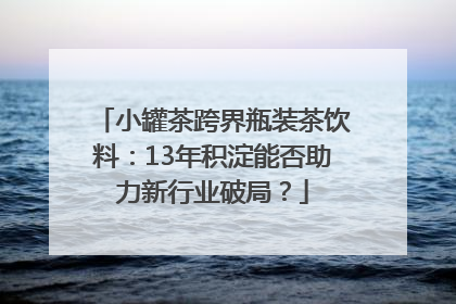 小罐茶跨界瓶装茶饮料：13年积淀能否助力新行业破局？